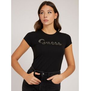 Guess dámaké černé tričko - XS (JBLK)